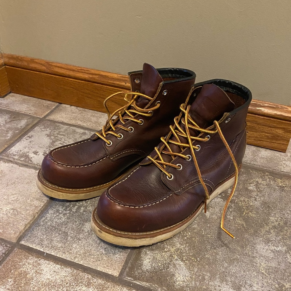 Red Wing moc toe boots